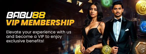 VIP Membership exclusive casino experience promotion with elegant woman in black dress